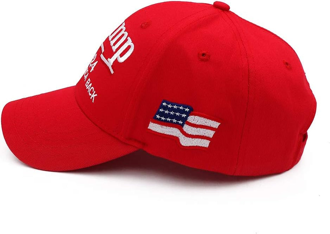 Trump 2024 Hat,Keep America Great with American Flag Donald Trump MAGA Adjustable Baseball Cap